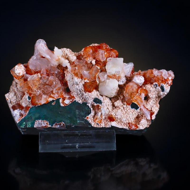 Apophyllite Tabular Crystal Group with Heulandite and Stilbite | 130 g | 10 × 5 × 4 cm