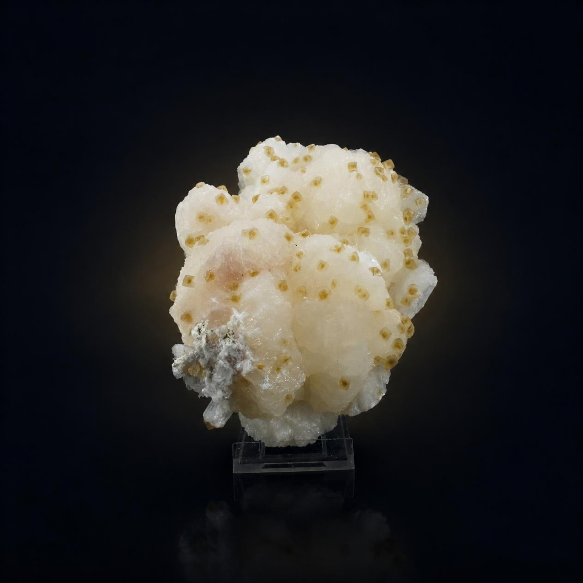 Natural Honey Calcite on Heulandite – 810 g