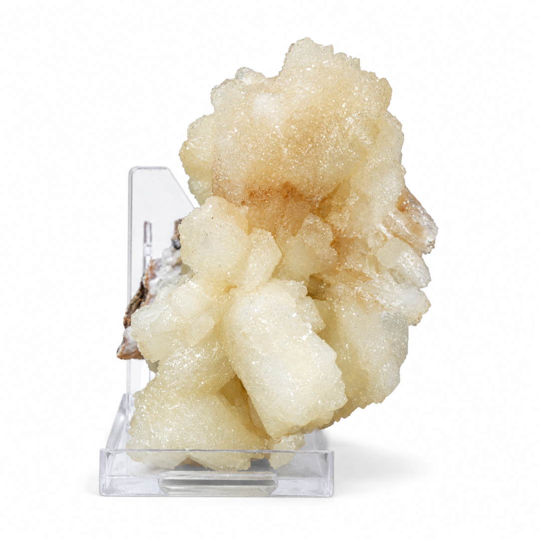 Natural Peach Stilbite Crystal Cluster – 130g