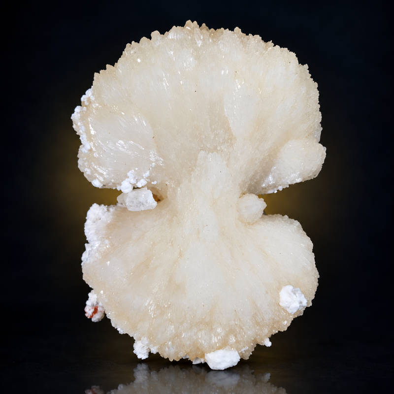 Stilbite Radiating Bowtie Aggregate with Heulandite Cluster | 50 g | 8 × 7 × 4 cm