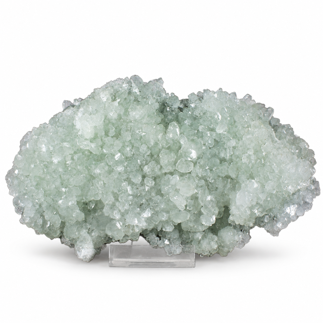 Natural Apophyllite Matrix Crystal Mineral Specimen – India