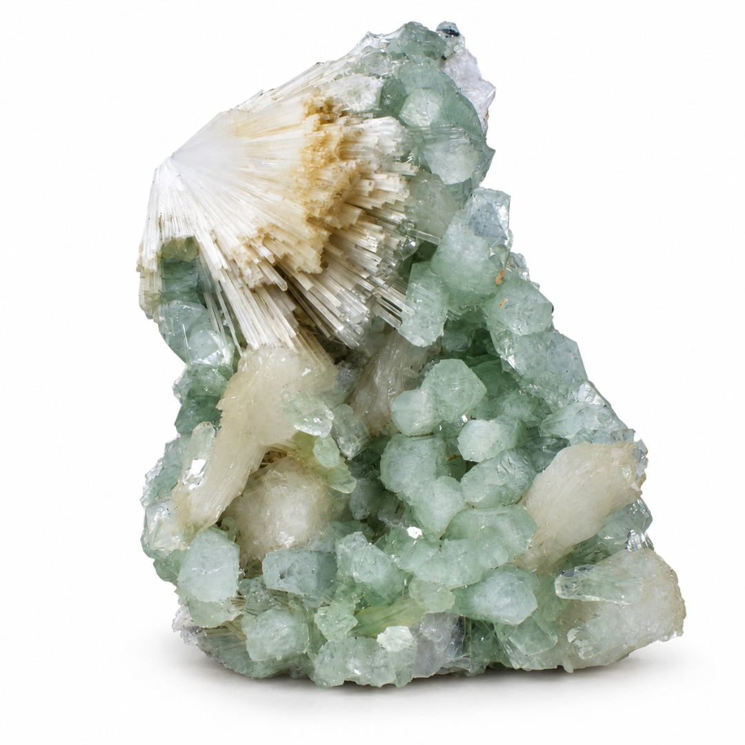 Natural Green Apophyllite Crystal Specimen – 380g