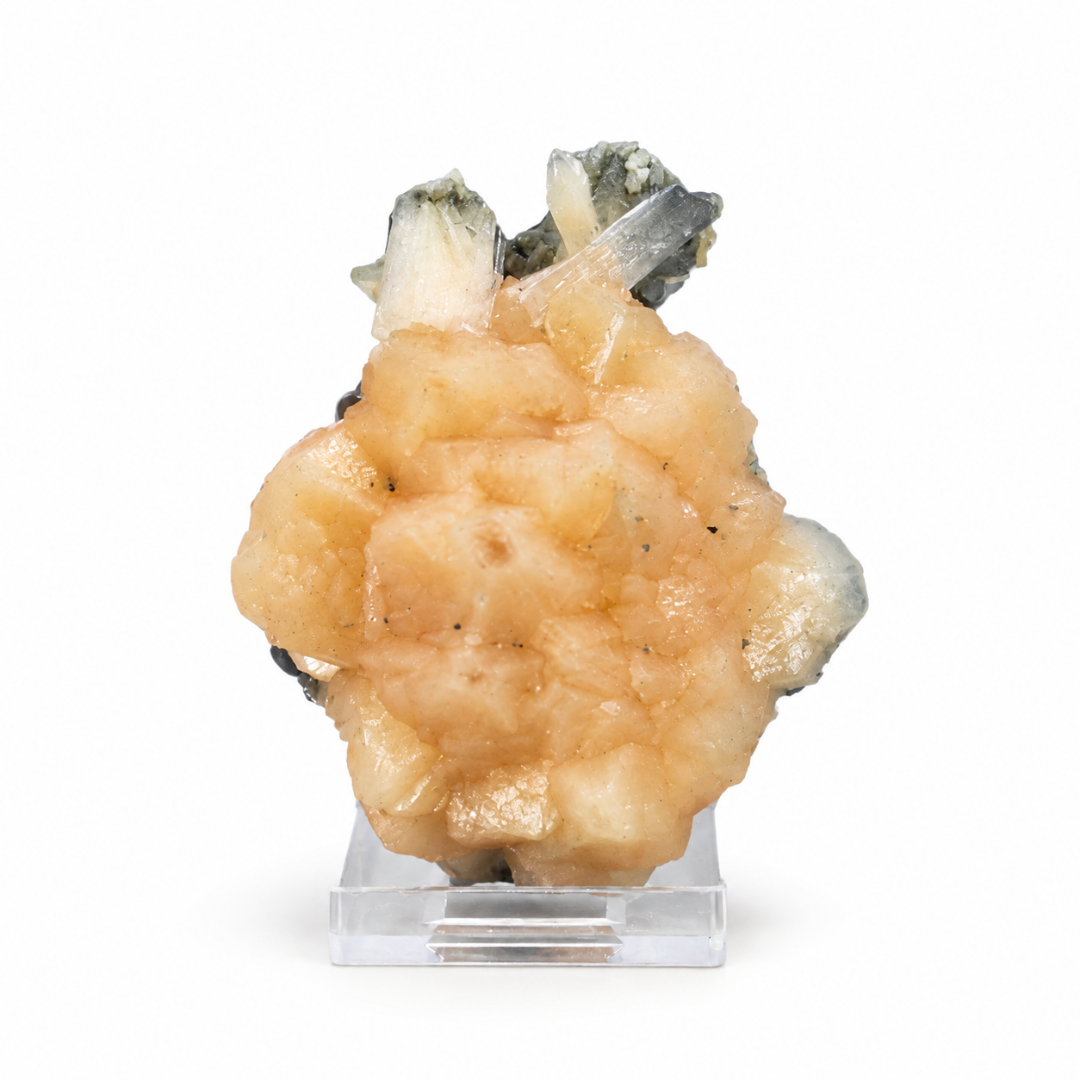 Natural Stilbite with Apophyllite Mineral Specimen – 130g