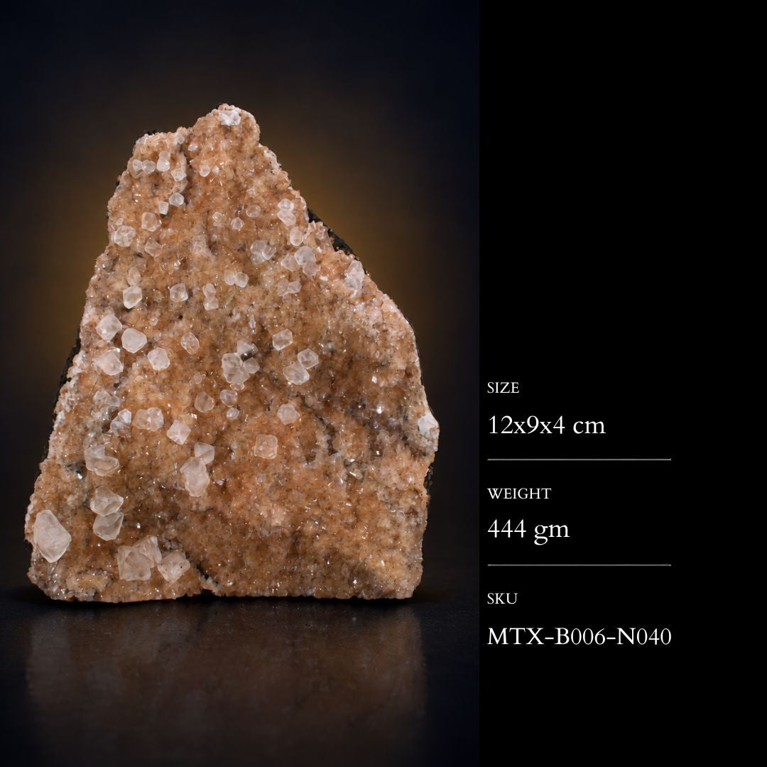 Apophyllite and Stilbite specimen — India, 444 g.