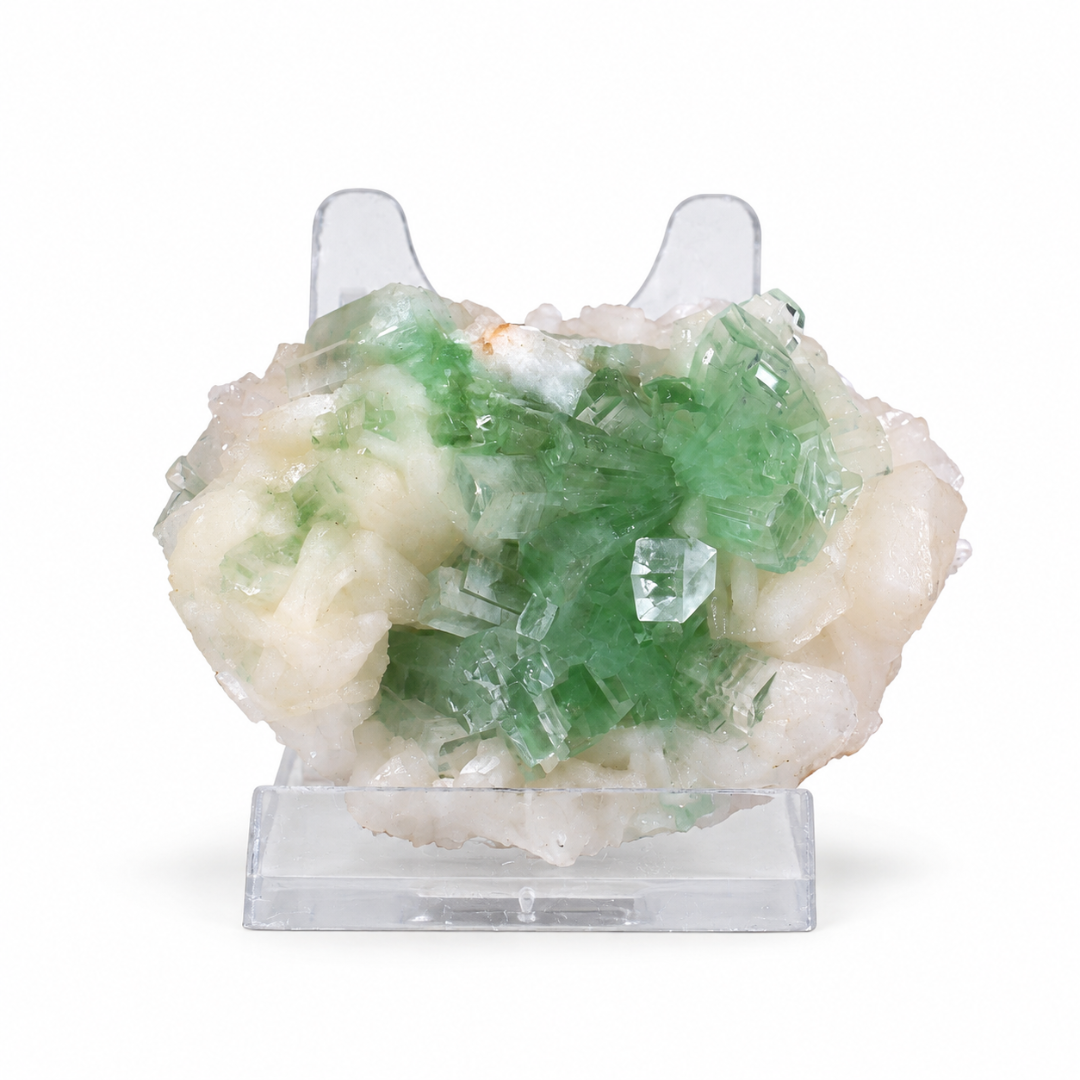 Natural Green Apophyllite Crystal Mineral Specimen – 90g