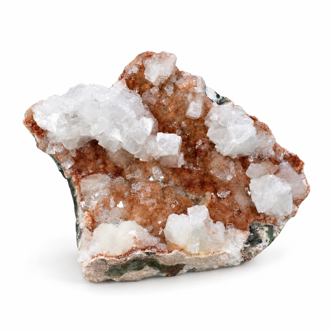 Cubic Apophyllite with Heulandite and Stilbite Mineral Specimen 1180 gms