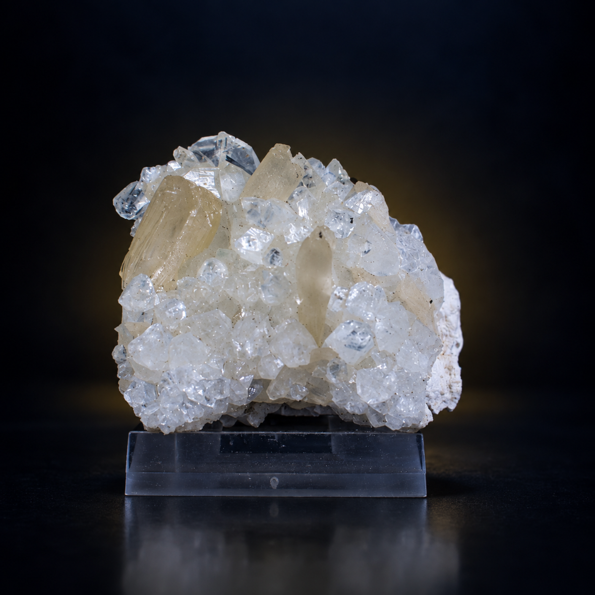 Natural Apophyllite with Stilbite Crystal Cluster – 50 g