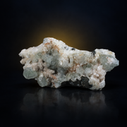 Natural Green Apophyllite with Heulandite Crystal Specimen | 13×5×4 cm | 300g