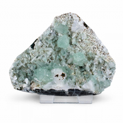 Natural Green Apophyllite, Stilbite with Heulandite Crystal Specimen – India