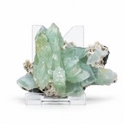 Natural Green Apophyllite with Stilbite Mineral Specimen – 70g