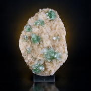 Green Apophyllite with Heulandite – Natural Mineral Specimen