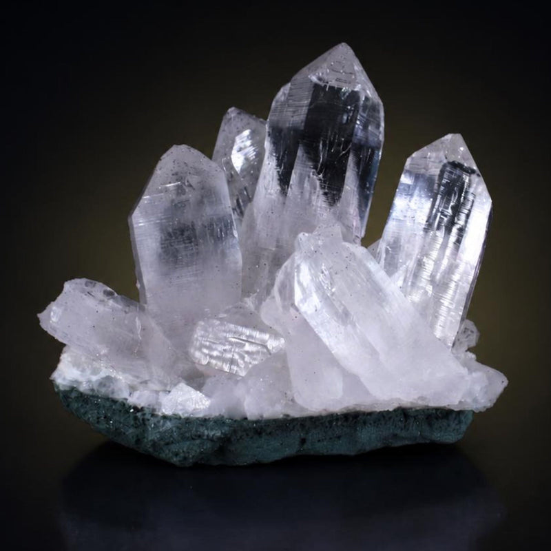 Himalayan Quartz Prismatic Crystal Cluster | 1230 g | 13 × 9 × 8 cm