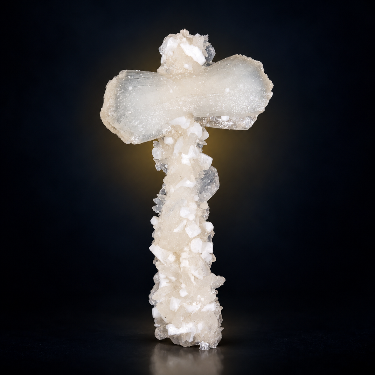 Natural Stilbite with Heulandite Crystal Cluster – 20 g