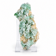 Green Apophyllite with Stilbite – Natural Mineral Specimen