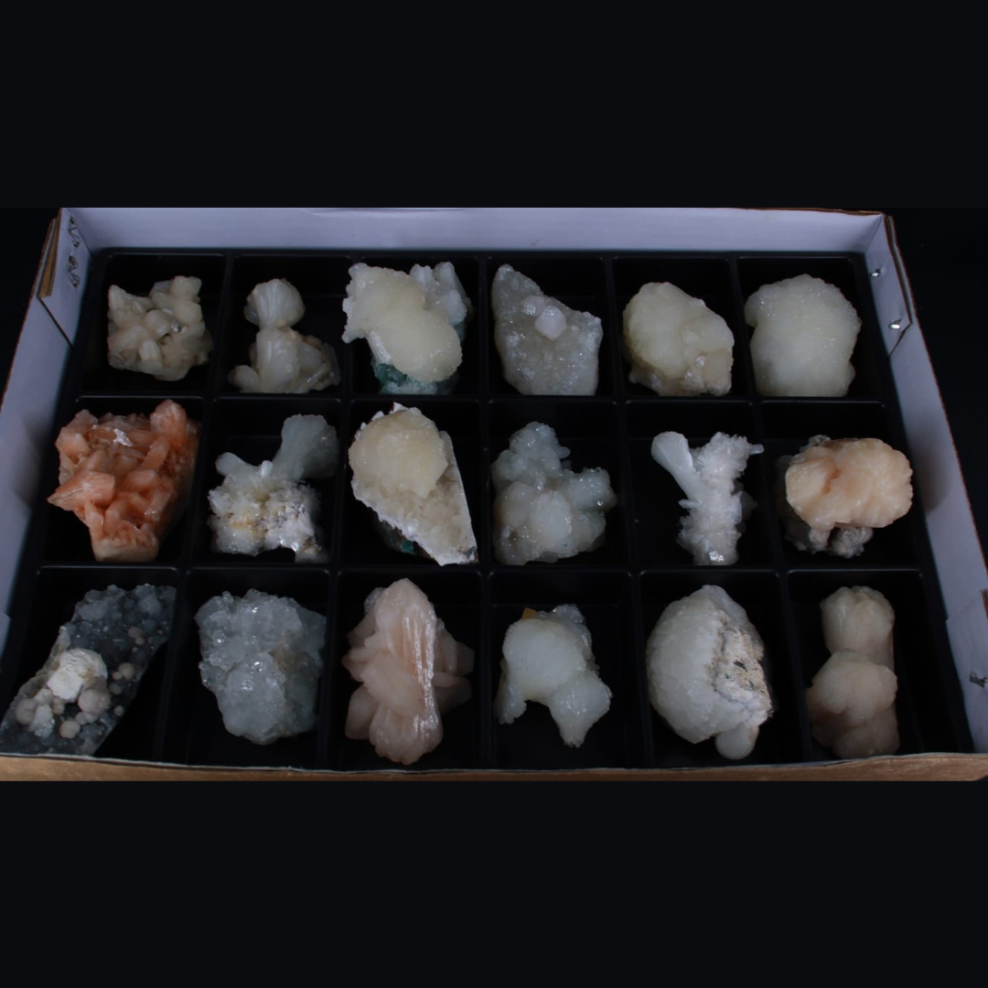 Natural Mixed Mineral Specimen Lot – 18 Pieces from India