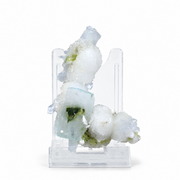 Okenite &amp; Heulandite Natural Crystal Specimen | Premium Mineral Collection 40g 7 × 5 × 3 cm