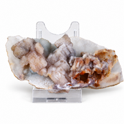 Natural Chalcedony with Calcite Mineral Specimen – India
