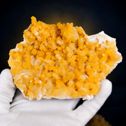 Natural Orange Calcite with  Stilbite Crystal Cluster 180 g