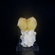Natural Stilbite with Apophyllite Crystal Cluster