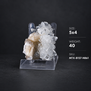 Natural Apophyllite with Stilbite Crystal Cluster – 40 g