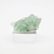 Natural Green Apophyllite Crystal with Heulandite Matrix – Mineral Specimen from India