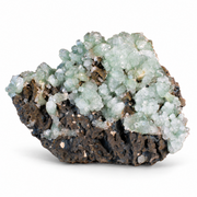 Natural Green Apophyllite with Heulandite Crystal Specimen – India
