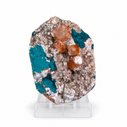Natural Red Calcite with Heulandite Mineral Specimen – 120g