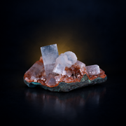 Apophyllite Crystals with Stilbite on Reddish Matrix | 7×4×4 cm | 50g