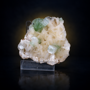 Natural Green Apophyllite on Stilbite Mineral Cluster – 70 g