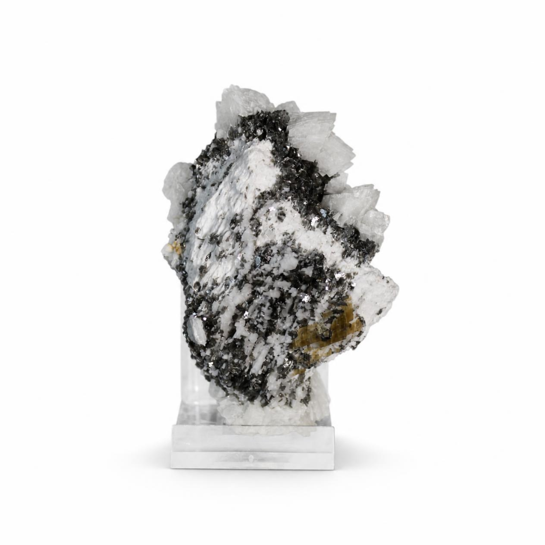 Apatite and Pyrite and Tourmaline specimen — India, 180 g.