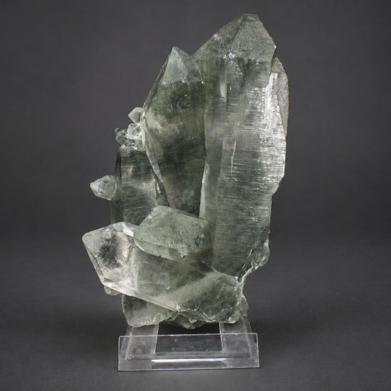 Green Himalayan Quartz Prismatic Crystal Group | 750 g | 15 × 10 × 5 cm