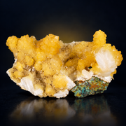 Natural Yellow Calcite with White Stilbite Crystal Cluster – 170 g