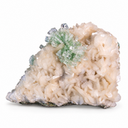 Natural Green Apophyllite, Stilbite with Heulandite Crystal Specimen – India