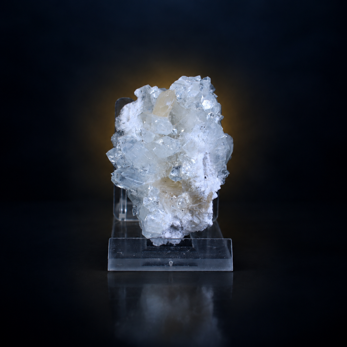 Natural Apophyllite with Stilbite Crystal Cluster – 30 g
