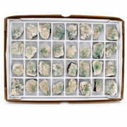 Natural Green Apophyllite Stilbite Heulandite Crystal Lot – 32 PCS – India
