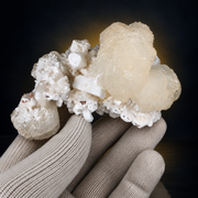 Natural Stilbite with Heulandite Crystal Cluster – 180 g