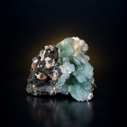 Natural Green Apophyllite with Stilbite Collector Specimen – 110 g