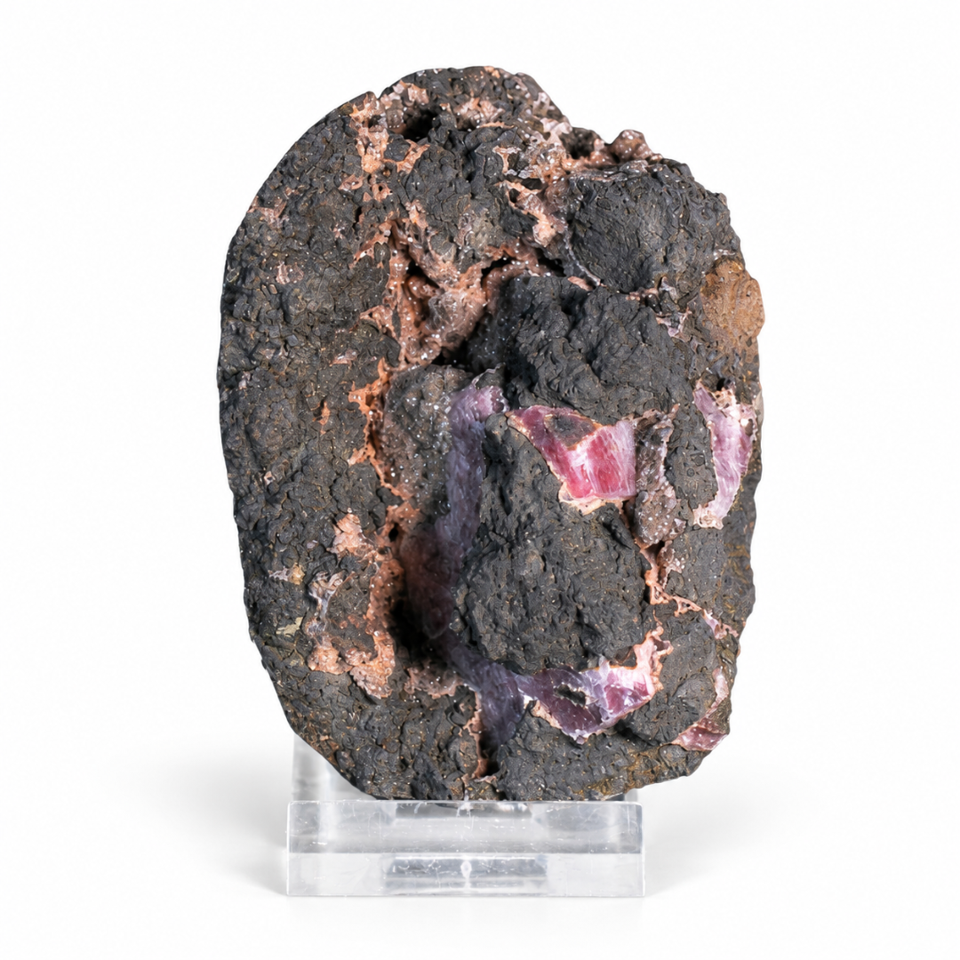 Natural Pink Calcite Crystal Mineral Specimen – India