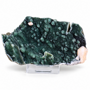 Natural Chalcedony with Heulandite Matrix Mineral Specimen – India