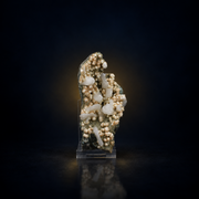 Natural Botryoidal Stilbite with Heulandite Crystal Cluster – 150 g