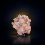 Natural Orange Stilbite Mineral Specimen on Matrix – 480 g