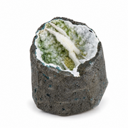 Natural Green &amp; White Chalcedony Geode – 360g