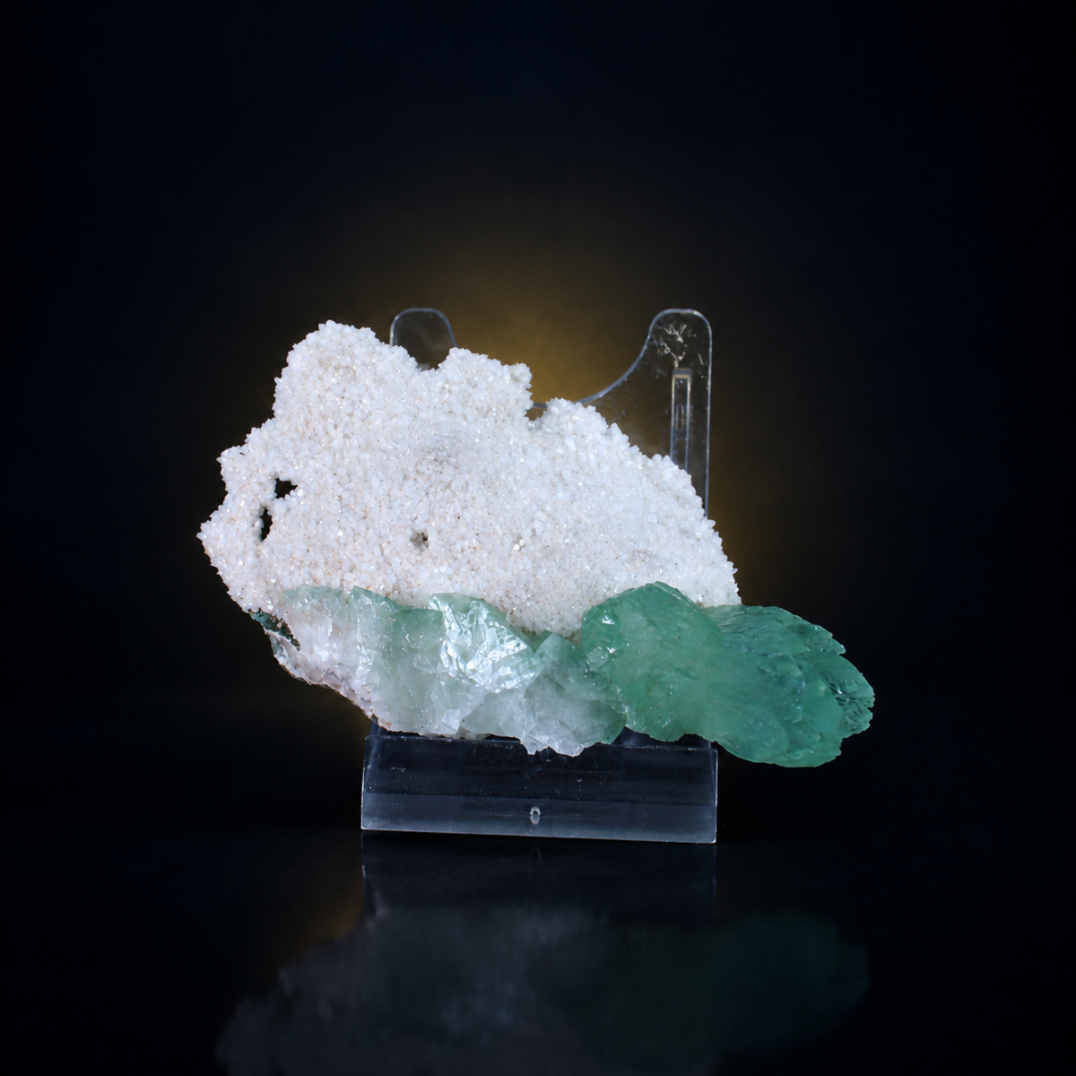 Natural Green Apophyllite with Stilbite Matrix – 60 g