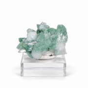 Natural Green Apophyllite Crystal Matrix – Mineral Specimen from India
