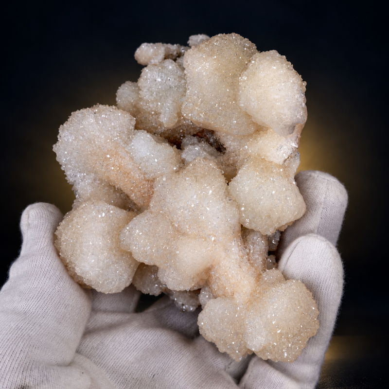 Cream Stilbite Radiating Crystal Aggregates | 360 g | 12 × 9 × 5 cm