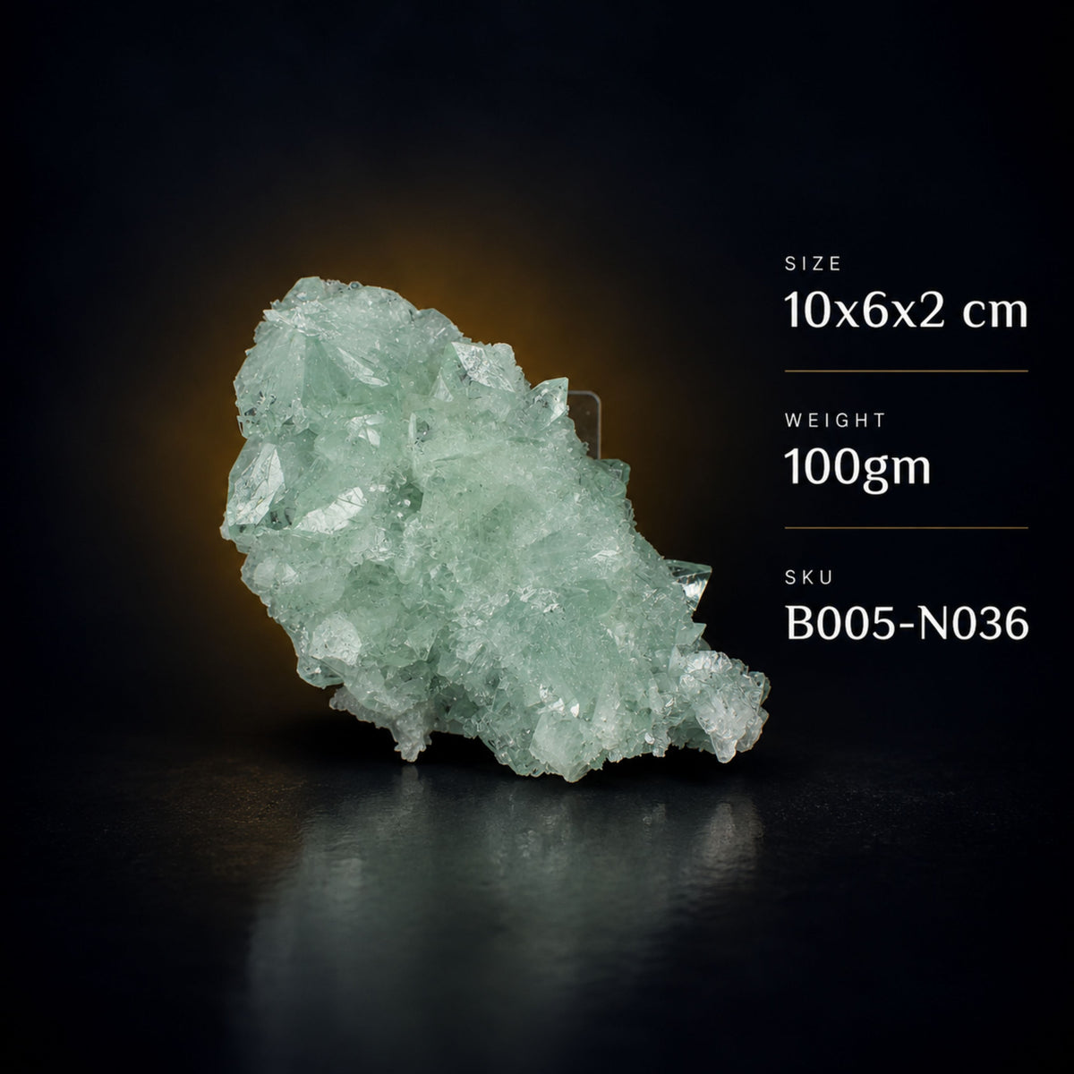 Apophyllite specimen — India, 100 g.