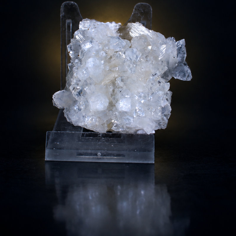 Apophyllite Tabular Crystal Group with Stilbite Cluster — India | 70 g | 6 × 5 × 4 cm