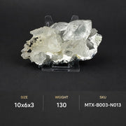 Clacite Mineral 130g 10x6x3cm Blocky on Yes Matrix Raw Crystal Specimen