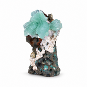 Green Apophyllite on Matrix · 90 g · 8 × 5 × 3 cm · India