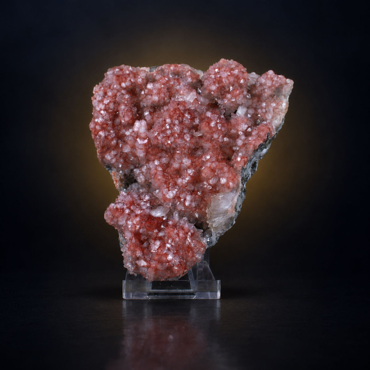 Apophyllite with Stilbite on Gray Matrix · 370 g · 9 × 9 × 6 cm